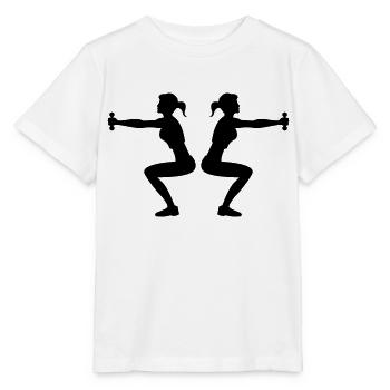 lady fitness 2 - Stanley/Stella Kinder T-Shirt MINI CREATOR  - Weiß - Vorne - Maike (125cm)
