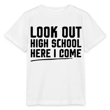 Attention lycée, j'arrive - T-shirt bio MINI CREATOR Stanley/Stella Enfant - blanc - Devant - Maike (125cm)