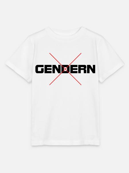Gegen das Gendern - Stanley/Stella Kinder T-Shirt MINI CREATOR - Weiß