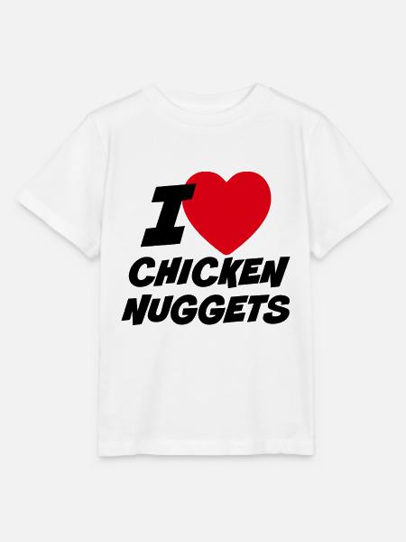Ich liebe Chicken Nuggets - Stanley/Stella Kinder T-Shirt MINI CREATOR - Weiß
