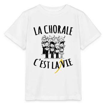 Chorale Chanteurs Prenom Personnalisable - T-shirt bio MINI CREATOR Stanley/Stella Enfant - blanc - Devant - Maike (125cm)