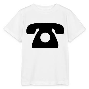 Telefon - Stanley/Stella Kinder T-Shirt MINI CREATOR  - Weiß - Vorne - Maike (125cm)
