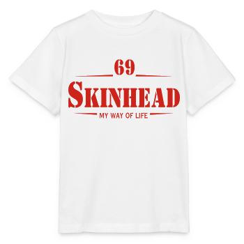 Working Class Skinhead Oi! Antiracist Bootboys My - T-shirt bio MINI CREATOR Stanley/Stella Enfant - blanc - Devant - Maike (125cm)