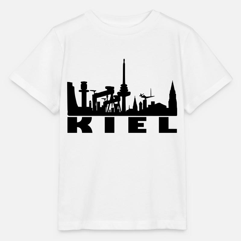 skyline kiel - Stanley/Stella Kinder T-Shirt MINI CREATOR  - Weiß