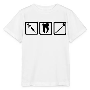 Dentist - Teeth - Stanley/Stella MINI CREATOR Kids’ T-Shirt - white - Front - Maike (125cm)