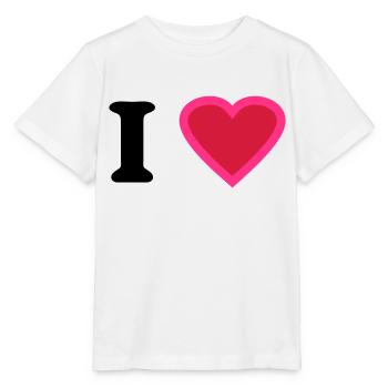 i love - T-shirt bio MINI CREATOR Stanley/Stella Enfant - blanc - Devant - Maike (125cm)