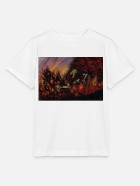 Feuerork-Gemälde - Stanley/Stella Kinder T-Shirt MINI CREATOR - Weiß