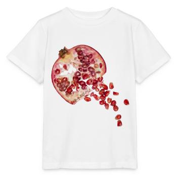 Granatapfel - Stanley/Stella Kinder T-Shirt MINI CREATOR  - Weiß - Vorne - Maike (125cm)