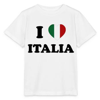 I LOVE ITALY - Stanley/Stella Kinder T-Shirt MINI CREATOR  - Weiß - Vorne - Maike (125cm)