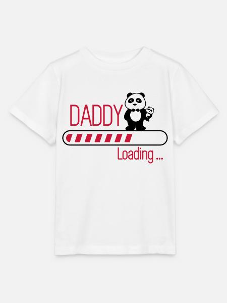 daddy loading - Maglietta per bambini MINI CREATOR di Stanley/Stella - bianco