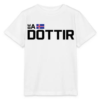 Be a Dottir - Horizontal - Stanley/Stella Kinder T-Shirt MINI CREATOR  - Weiß - Vorne - Maike (125cm)