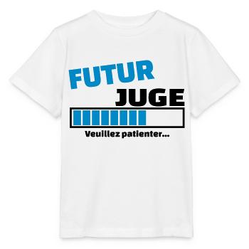 futur juge - T-shirt bio MINI CREATOR Stanley/Stella Enfant - blanc - Devant - Maike (125cm)