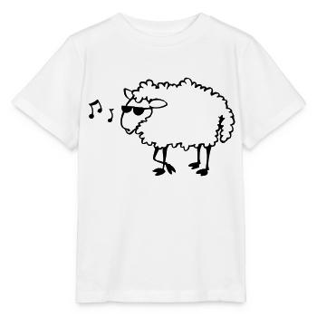 Bespectacled Schafe - Stanley/Stella Kinder T-Shirt MINI CREATOR  - Weiß - Vorne - Maike (125cm)
