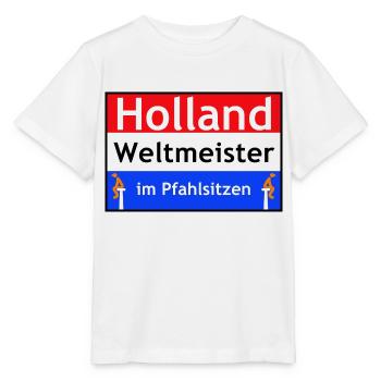 Hollande - T-shirt bio MINI CREATOR Stanley/Stella Enfant - blanc - Devant - Maike (125cm)