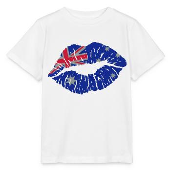 Kissing Mouth (Australie) - T-shirt bio MINI CREATOR Stanley/Stella Enfant - blanc - Devant - Maike (125cm)