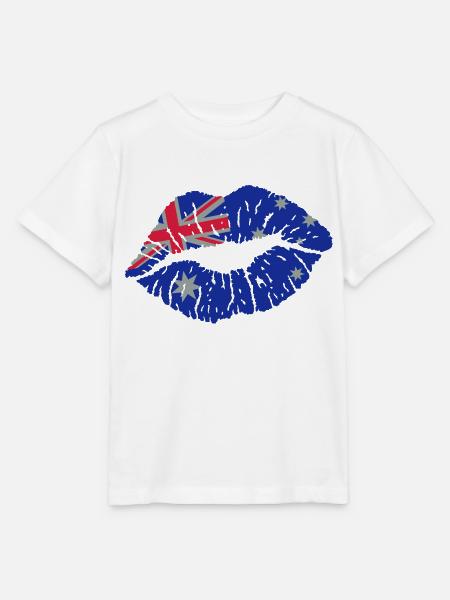 Kussmund (Australien) - Stanley/Stella Kinder T-Shirt MINI CREATOR - Weiß