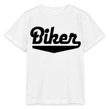 biker - Stanley/Stella MINI CREATOR Kids’ T-Shirt - white - Front - Maike (125cm)