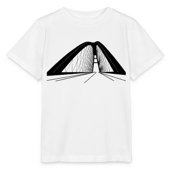 Fehmarnsundbrücke - Stanley/Stella Kinder T-Shirt MINI CREATOR  - Weiß - Vorne - Maike (125cm)