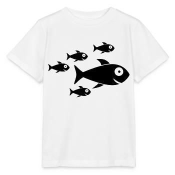 Fish Swarm - Stanley/Stella MINI CREATOR Kids’ T-Shirt - white - Front - Maike (125cm)