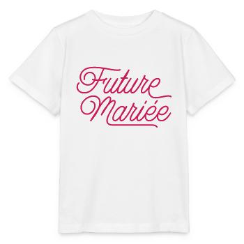 Future mariée evjf - T-shirt bio MINI CREATOR Stanley/Stella Enfant - blanc - Devant - Maike (125cm)