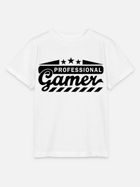 Pro Gamer (Schriftzug) - Stanley/Stella Kinder T-Shirt MINI CREATOR - Weiß