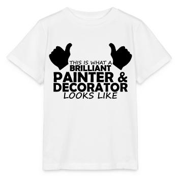brilliant painter & decorator - Stanley/Stella MINI CREATOR Kids’ T-Shirt - white - Front - Maike (125cm)