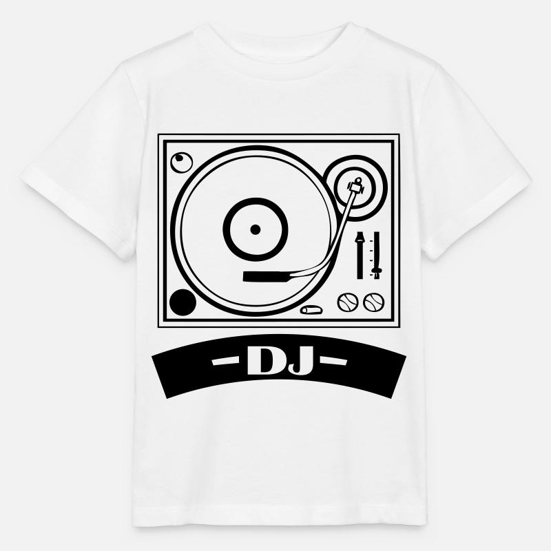 turntable dj - Stanley/Stella Kinder T-Shirt MINI CREATOR  - Weiß