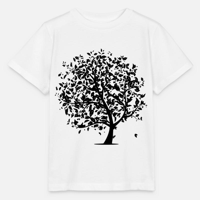 Deciduous tree - Stanley/Stella MINI CREATOR Kids’ T-Shirt - white