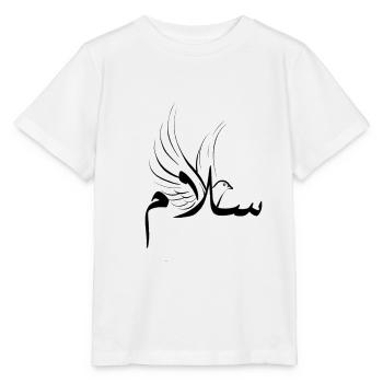 Salam - Peace - T-shirt bio MINI CREATOR Stanley/Stella Enfant - blanc - Devant - Maike (125cm)