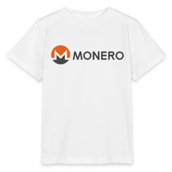 Monero - Private Cryptocurrency - Stanley/Stella Kinder T-Shirt MINI CREATOR  - Weiß - Vorne - Maike (125cm)