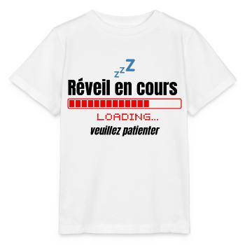 Réveil en cours, veuillez patientez - T-shirt bio MINI CREATOR Stanley/Stella Enfant - blanc - Devant - Maike (125cm)