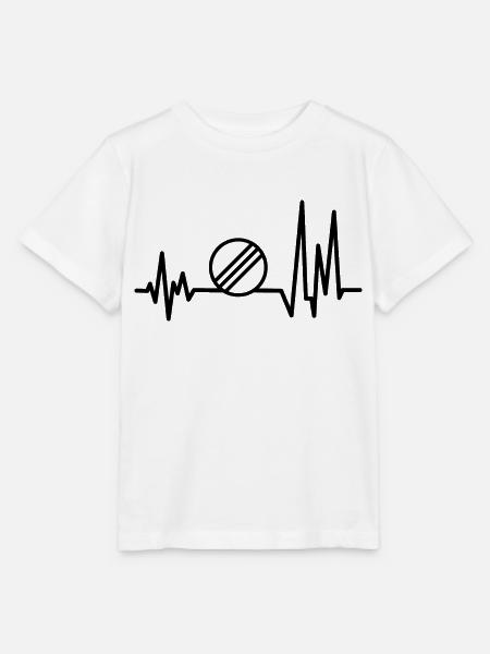 EKG Herzschlag Heartbeat Autobahn - Stanley/Stella Kinder T-Shirt MINI CREATOR - Weiß