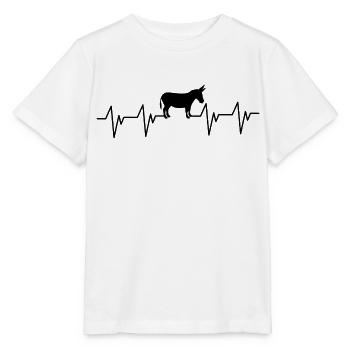 Esel d’âne - T-shirt bio MINI CREATOR Stanley/Stella Enfant - blanc - Devant - Maike (125cm)