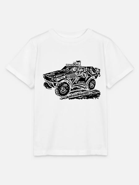 Militärgepanzertes Fahrzeug - Stanley/Stella Kinder T-Shirt MINI CREATOR - Weiß
