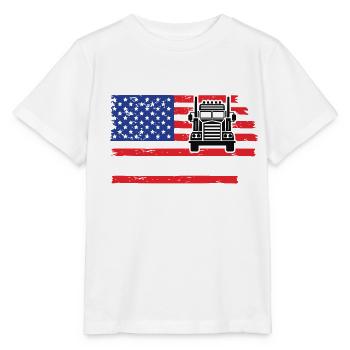USA LKW - Stanley/Stella Kinder T-Shirt MINI CREATOR  - Weiß - Vorne - Maike (125cm)