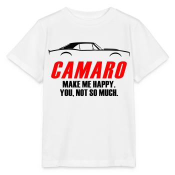 CAMARO ME RENDS HEUREUX, TU N’AS PAS TELLEMENT - T-shirt bio MINI CREATOR Stanley/Stella Enfant - blanc - Devant - Maike (125cm)