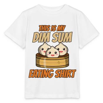 Cuisine asiatique chinoise Dim sum I Cadeau - T-shirt bio MINI CREATOR Stanley/Stella Enfant - blanc - Devant - Maike (125cm)