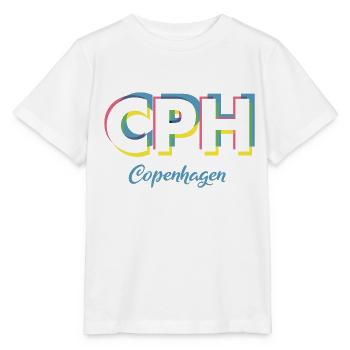 Copenhague - CPH - Copenhague - Dänemark - Danemark - T-shirt bio MINI CREATOR Stanley/Stella Enfant - blanc - Devant - Maike (125cm)