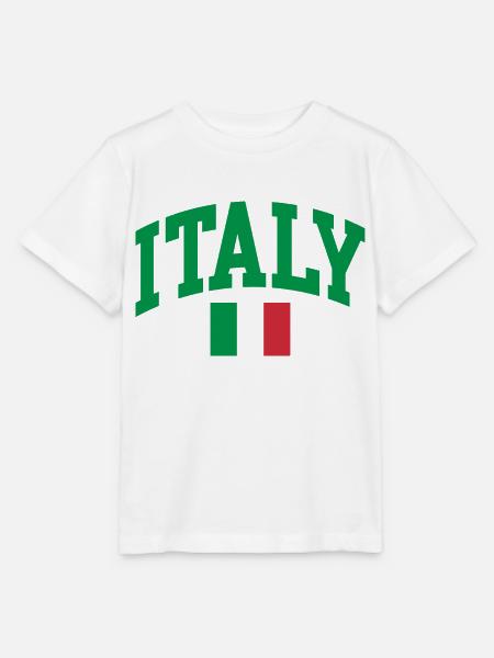 Italien Flagge - Stanley/Stella Kinder T-Shirt MINI CREATOR  - Weiß