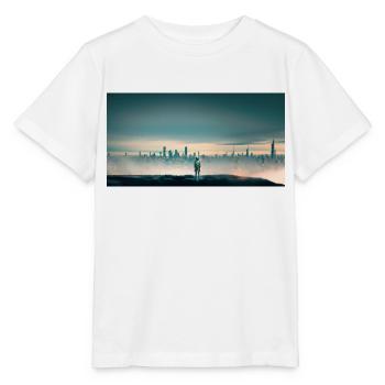 Einsamer Roboter - Stanley/Stella Kinder T-Shirt MINI CREATOR  - Weiß - Vorne - Maike (125cm)