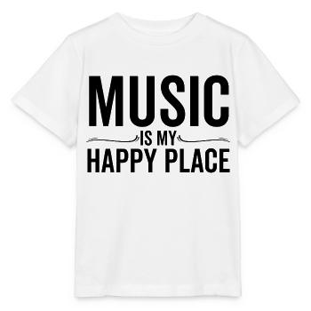 Musik ist mein glücklicher Ort - Stanley/Stella Kinder T-Shirt MINI CREATOR  - Weiß - Vorne - Maike (125cm)