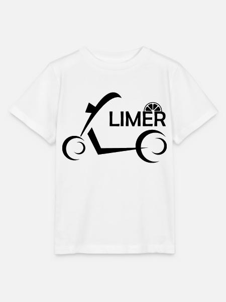 E-Scooter E-Roller Scooter - Stanley/Stella Kinder T-Shirt MINI CREATOR - Weiß