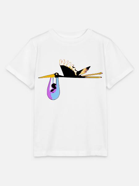 Der Schwarzstorch - Stanley/Stella Kinder T-Shirt MINI CREATOR  - Weiß