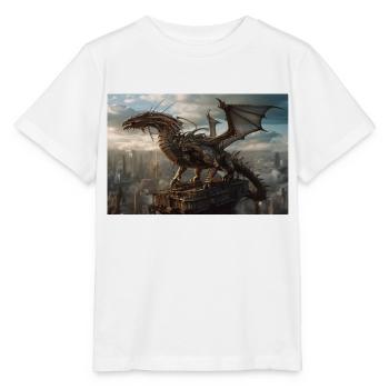 Dragon 1 - T-shirt bio MINI CREATOR Stanley/Stella Enfant - blanc - Devant - Maike (125cm)