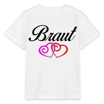 braut 1 - Stanley/Stella Kinder T-Shirt MINI CREATOR  - Weiß - Vorne - Maike (125cm)