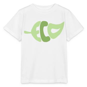 Eco in Blattform - Stanley/Stella Kinder T-Shirt MINI CREATOR  - Weiß - Vorne - Maike (125cm)
