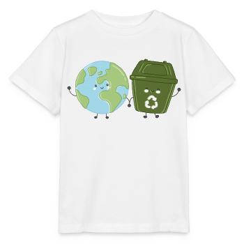 Recycling auf Erden Hand in Hand - Stanley/Stella Kinder T-Shirt MINI CREATOR  - Weiß - Vorne - Maike (125cm)