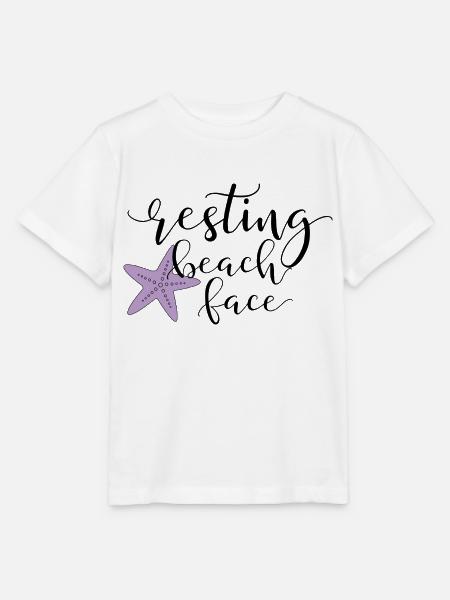 Resting Beach Face - Stanley/Stella Kinder T-Shirt MINI CREATOR - Weiß