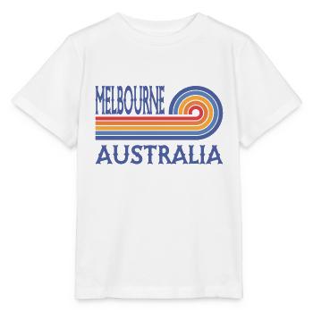 Melbourne - Australie - Australien - Aussie - T-shirt bio MINI CREATOR Stanley/Stella Enfant - blanc - Devant - Maike (125cm)