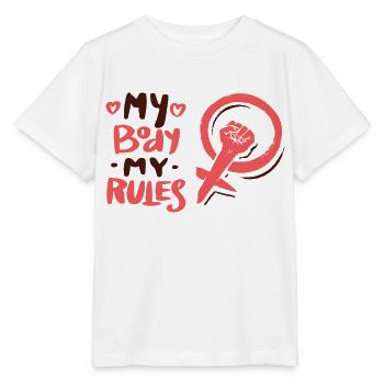 L’émancipation du pouvoir des femmes - T-shirt bio MINI CREATOR Stanley/Stella Enfant - blanc - Devant - Maike (125cm)